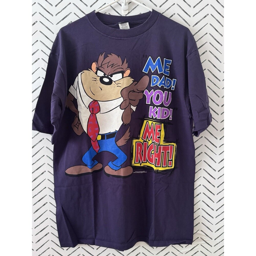Vintage 90'S HONORS LOONEY TUNES‎ Tasmanian Devil Character Print T-Shirt Size L
